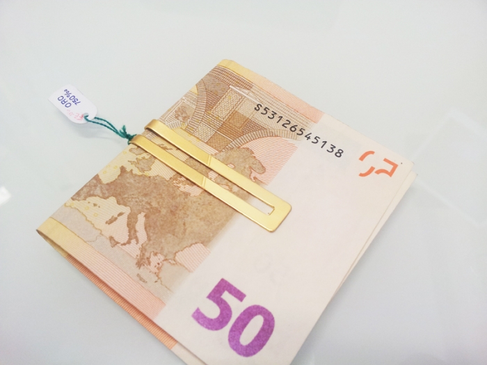 18K Yellow Gold Money Clip