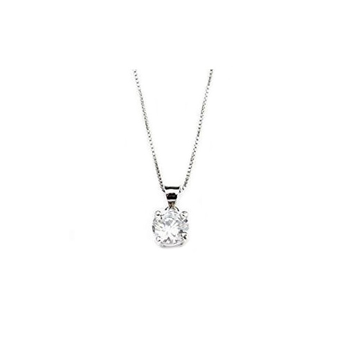 Girocollo con Punto Luce in Argento 925 con Cubic Zirconia taglio brillante