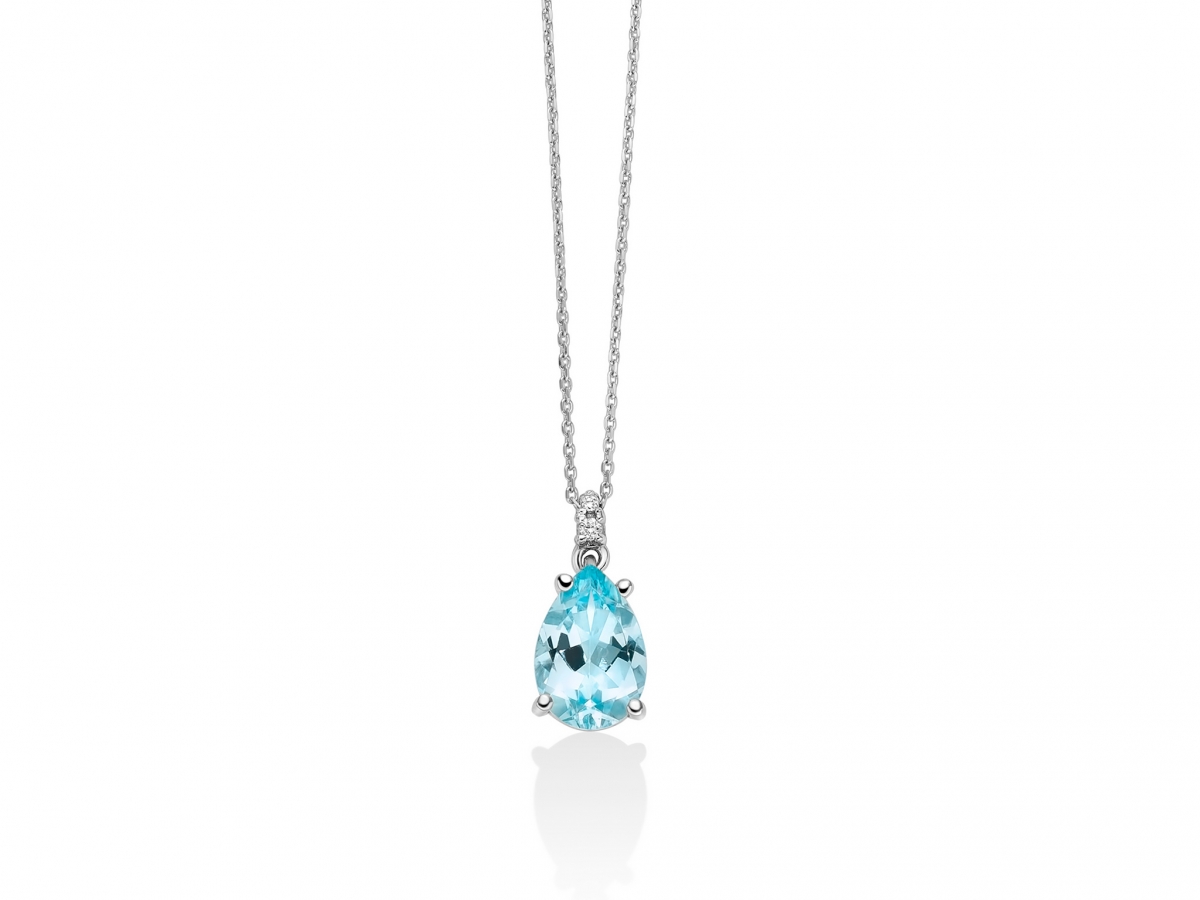 MILUNA - 9K White Gold Necklace
