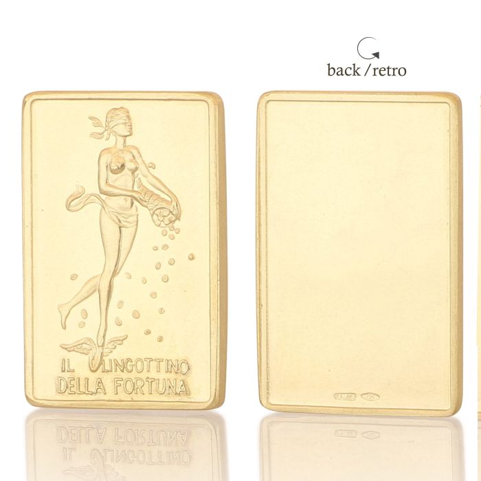 Lingotto UNOAERRE - Il Lingottino della Fortuna - in oro 750% da 10 grammi 