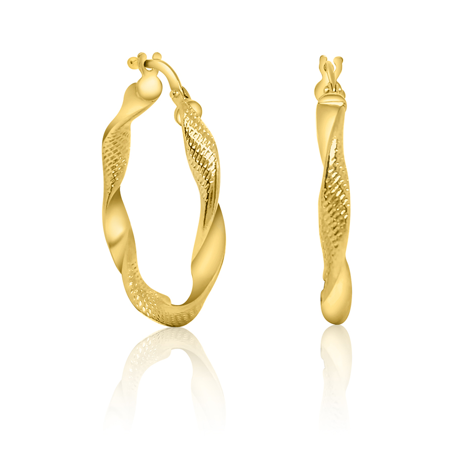 18K Yellow Gold Earrings
