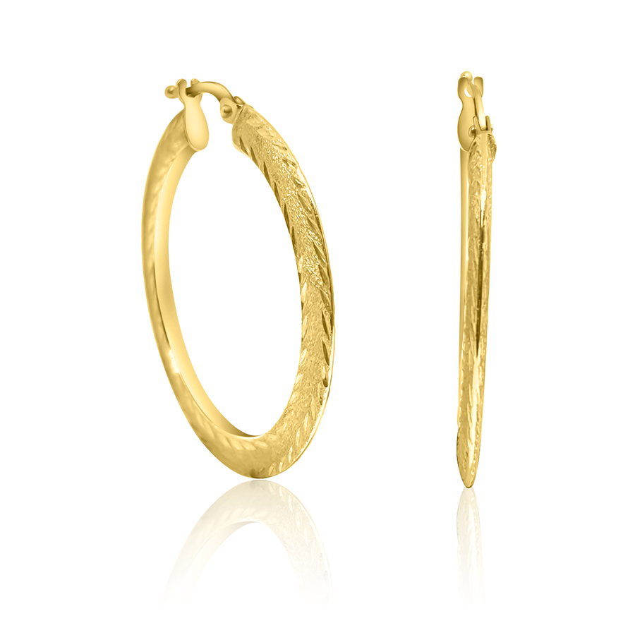 18K Yellow Gold Earrings