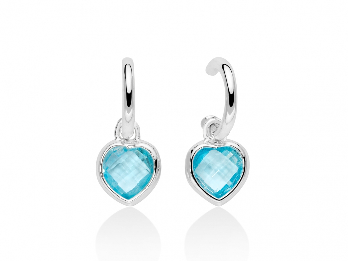 Orecchini collezione Gemma del Cielo in Argento 925% e Topazio Azzurro naturale ERD2568