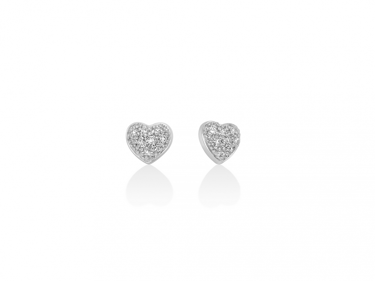 Miluna - 9k Gold Earrings with natural Diamonds