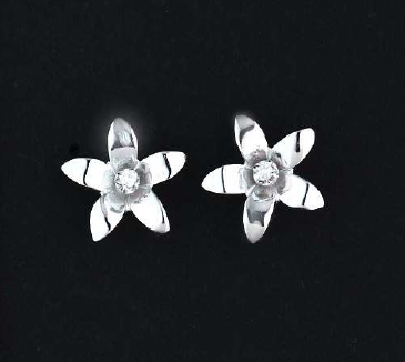 Orecchini firmati FOGI by Gianni Carità in oro bianco e diamanti da 0.02ct