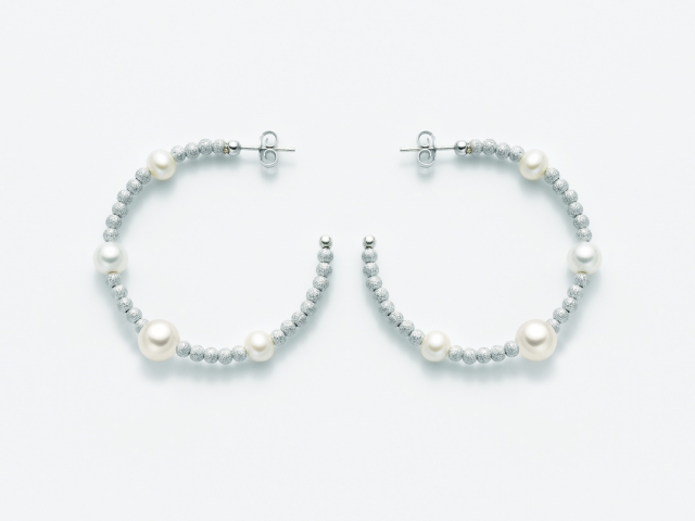 925K White Silver Earrings MILUNA