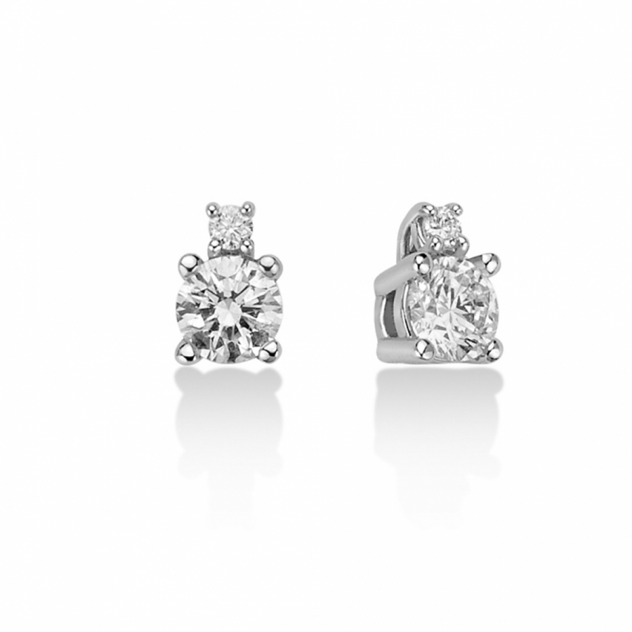 Orecchini Miluna con 0.48ct di Diamanti Naturali in oro bianco 18kt ERD2495