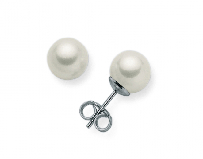 Orecchini Miluna con Perle 5,5-6 mm in oro bianco PPL556BBMX