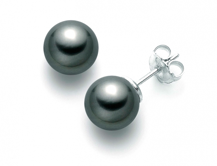 Orecchini Miluna con Perle Nere 6,5-7 mm in oro bianco PPN657BNMVX