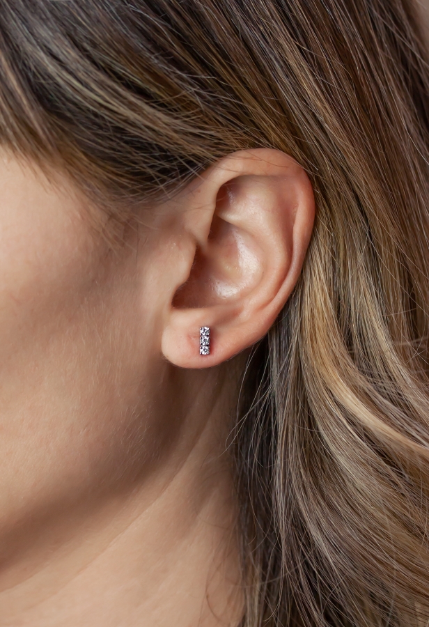 Orecchini Miluna Trilogy con Diamanti Naturali 0.36ct in oro bianco 18kt ERD5073-036G7