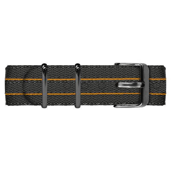 Orologio Boccadamo crono con quadrante nero e cinturino in nylon NV013