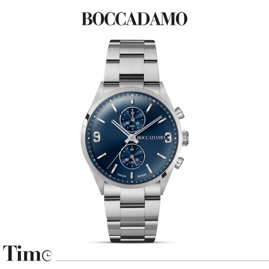 Orologio Boccadamo cronografo con quadrante blu MT005