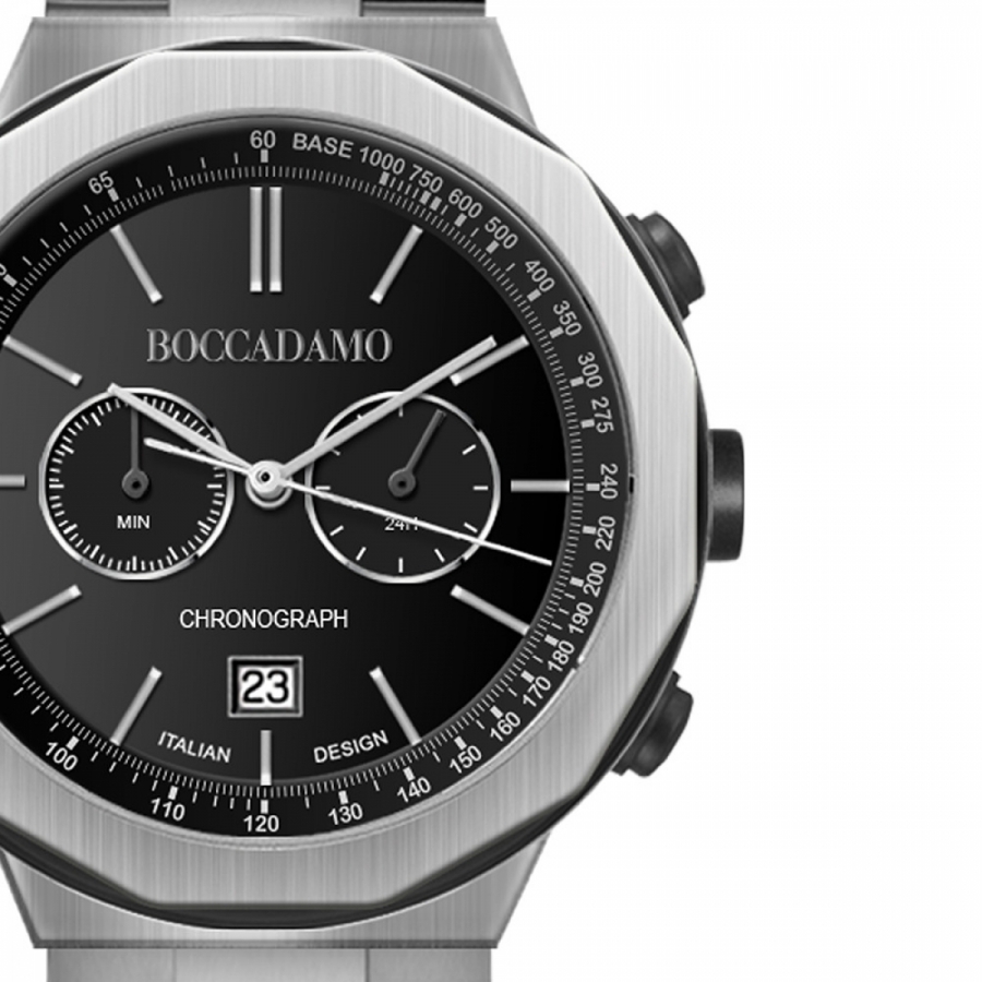 Orologio Boccadamo cronografo con quadrante nero IC007