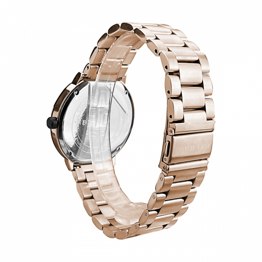 Orologio Boccadamo cronografo placcato oro rosa con quadrante nero IC011