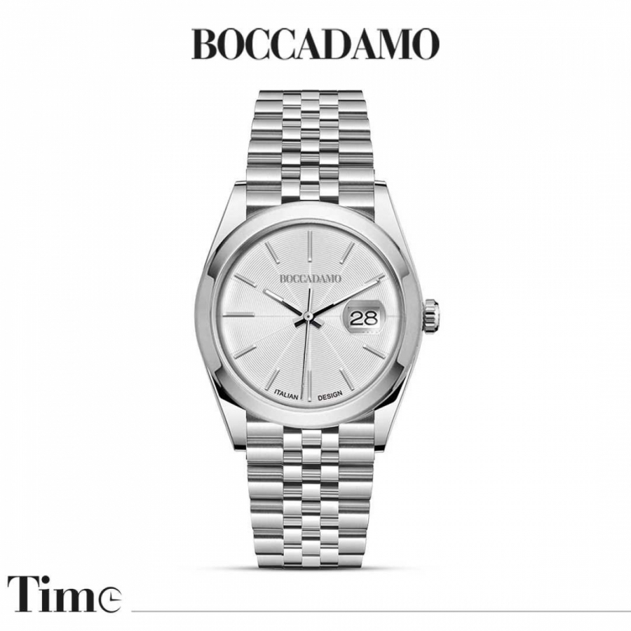Orologio Boccadamo Orologio datario silver WN001