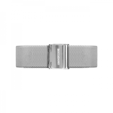 Orologio Boccadamo serie Prince con quadrante bianco e maglia Milano silver