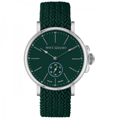Orologio Boccadamo serie Prince con quadrante verde e cinturino in nylon Perlon verde