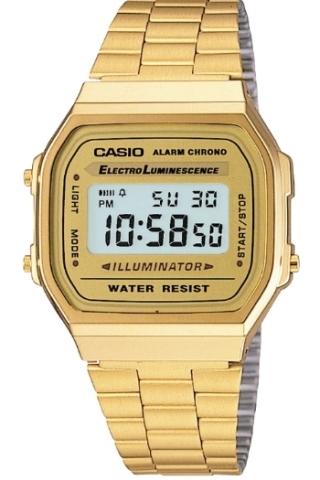 Orologio Casio Collection A168WG-9WDF digitale color oro