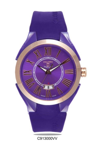 Colonna Watch - Italian Design Swiss Made Purple Color