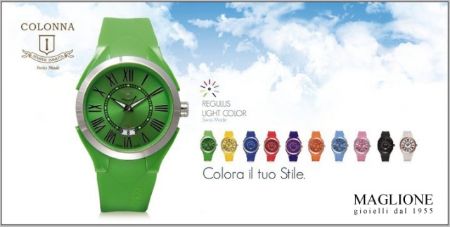 Colonna Watch - Italian Design Swiss Made Purple Color
