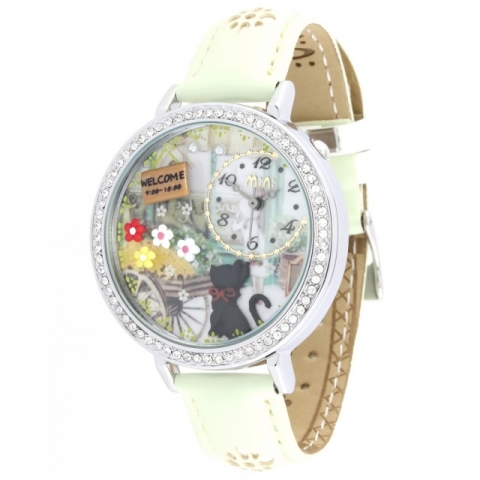 Orologio Didofà modello Happy Cat con elementi 3D