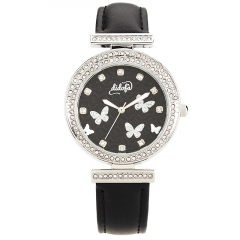 Orologio Didofà modello Papillon nero con elementi 3D