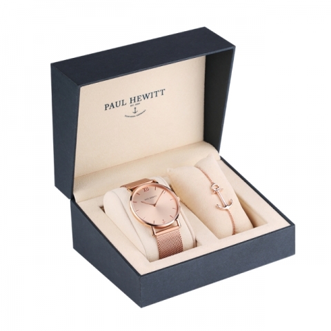Orologio e Bracciale Paul Hewitt Set Perfect Match Sailor Line Rose Sunray e Anchor Spirit