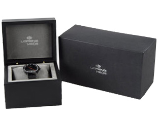 Orologio Lorenz Neos 25719FF total black quadrante nero cassa acciaio e cinturino in gomma