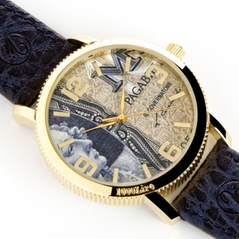 Millelire - Watch with genuine leather strap