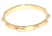 GioielleriaMaglione.it - Rosary Ring in 18k White Gold