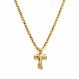 GioielleriaMaglione.it - 18K Yellow Gold Necklace with Cross