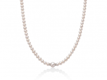 GioielleriaMaglione.it - Collana Miluna con Perle in oro bianco 18kt e Diamanti PCL5914V