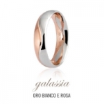 GioielleriaMaglione.it - Fede UNOAERRE modello GALASSIA in oro bianco e rosa 18kt collezione 9.0