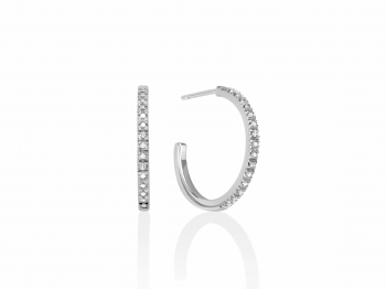 GioielleriaMaglione.it - Miluna - 925k White Silver Earrings with Diamonds