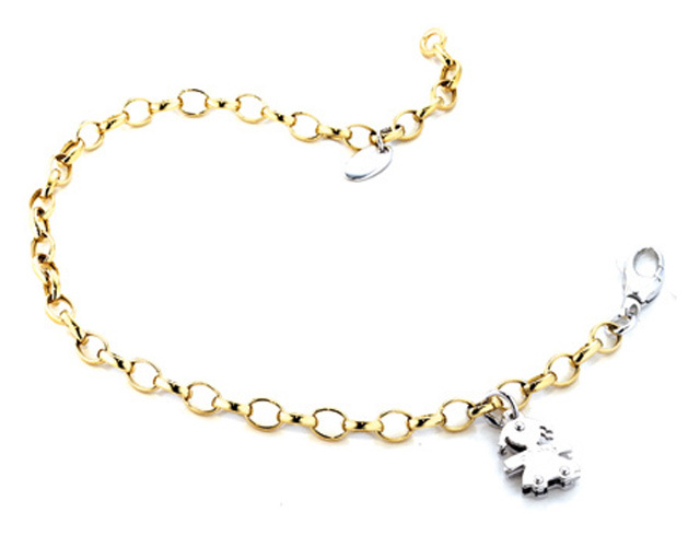 Orecchini Le Bebè Per Neonata In Oro Bianco 9kt - Gioiello Personalizzabile Per Mamme